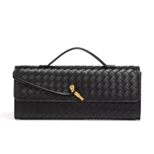 High-End Women’s Woven Single-Shoulder Evening Bag Exquisite Handheld Design