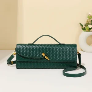 High End Woven Single Shoulder Bag Fashionable And Versatile Horizontal Design Evening Bag Women’s Handbag