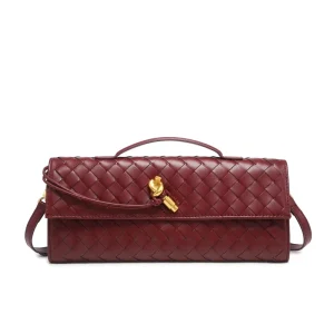 High End Woven Single Shoulder Bag Fashionable And Versatile Horizontal Design Evening Bag Women’s Handbag
