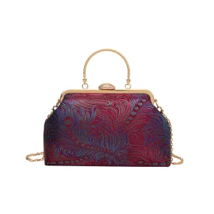 High Quality Chinese Style Handbags Exquisite Embroidered Clutch Bags Women Shell Evening Bag