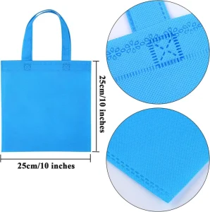 High Quality Colorful PP Non Woven Tote Bags Water Repellent Durable for Kids Craft Storage Party Favor Packaging Daily Errands