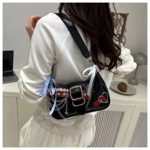 High Quality Customized Women’s Shoulder Bag Fashionable Chain Design Waterproof Zipper Foreign Style Messenger Bag