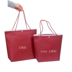 High Quality Durable Non Woven Drawstring Bag Reusable Huge Capacity Customized Non Woven Bag With Drawstring for Packaging