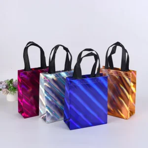 High Quality Folding Recycled Durable Fashion Eco Daily Use Customizable Non Woven Tote Bag for Travel Grocery Storage