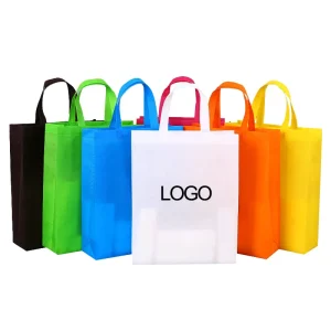 High Quality Handle Bag Laminated Non Woven Fabric With Custom Logo Reusable for Shopping Grocery Shoes Packaging
