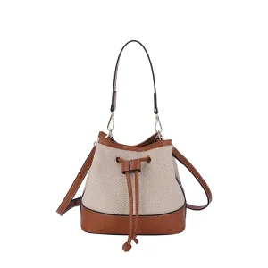 High Quality Ladies’ Bucket Shoulder Satchel Bag This Year’s New Designer Style PU Zipper Classic Chain Portable Durable