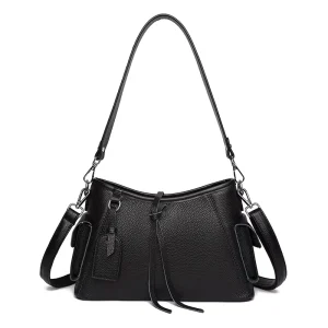 High Quality Leather Handbags and Purses for Women Leather Crossbody Shoulder Bags with Tassel Genuine Leather Messenger Bag