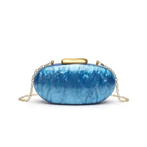 High Quality Lightweight Waterproof Fashion Acrylic Women’s Evening Clutch Bags Wedding Luxury Chain Polyester Lining