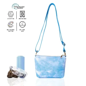 High Quality Luxury Knitted Small Shoulder Crossbody Bag New Polyester Ladies Purse Handbag Zipper Vintage Portable for Women