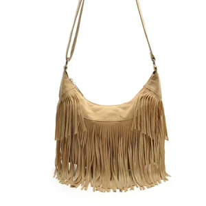 High Quality New Fashion Crossbody Saddle Tassel Shoulder Handbag for Women