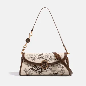 High Quality OEM ODM Low Moq Vintage Luxury Women’s Handbags Fashion Sling Bags Crossbody Bag Fine Elegant Embroidery
