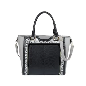 High Quality PU Leather Handbags Large Capacity Work Bags For Ladies Button Closure With Zippers Office Accessories