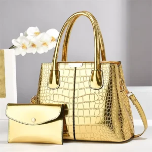 High Quality PU Leather Women’s Casual Tote Handbags Large Size Luxury Style With Zipper and Customizable LOGO ODM