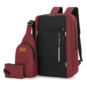 High Quality Print Logo Men Casual Computer Waterproof School Rucksack Bag Polyester Laptop Backpack