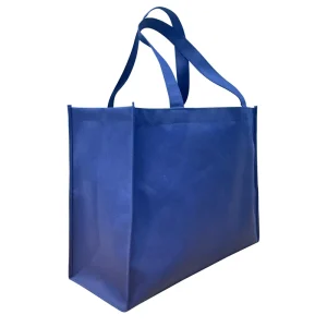 High Quality Recycled Nonwoven Shopping Bag Customised with Logo Prints Reusable for Supermarket & Exhibition Use