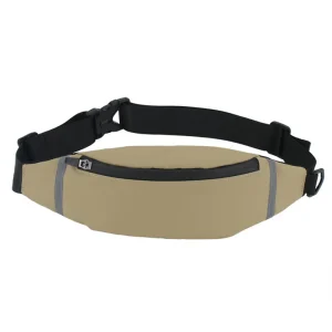 High Quality Reflective Running Belt Waterproof Sport Waist Bag Fanny Pack with Zipper Closure