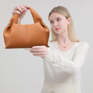 High Quality Soft PU Leather Hobo Bag Minimalist Cloud Handbag for Women Trendy Ladies Shoulder Crossbody Bag Ready to Ship