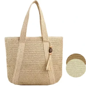 High Quality Straw Bag Personalized Straw Beach Bags Woven Straw Bag with Handles