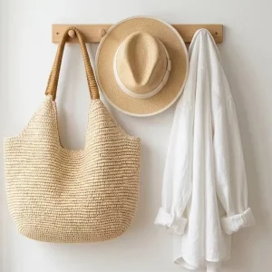 High Quality Summer Straw Bag Ladies Straw Bag Custom Sign Large Straw Bag