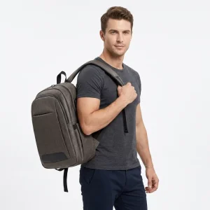 High Quality Unisex Laptop Backpack Vintage Polyester Travel Bag Multifunction Outdoor Business Rucksack