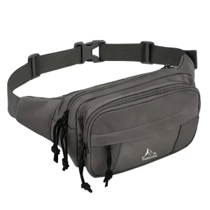 High Quality Versatile Durable Nylon Water Resistant Sturdy SBS Zipper Roomy Waist Bag with Adjustable Waist Belt Waist Packs