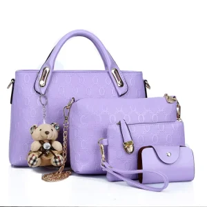 High Quality Women Handbags Ladies Trendy Products PU Leather Handbag Set for Lady Tote Bag