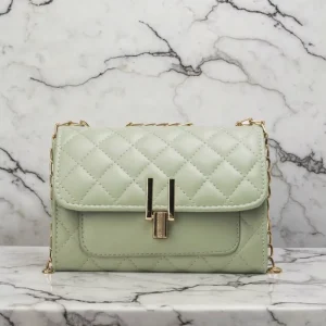 High Quantity Solid Color Custom Women Casual PU Tote Bag Lady Fashion Adjustable Chain Square