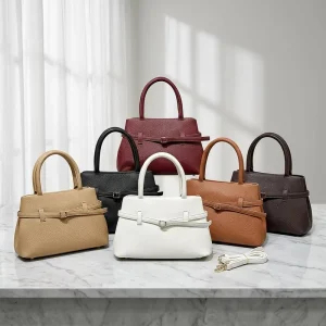 High quality Cross border Foreign Trade Women’s Satchel Handbag Simple Stylish Versatile Soft Stitching PU Magnetic Closure