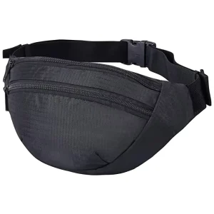 Hiking Dog Walking Travel Outdoor Holidays Waterproof Nylon Unisex Zipper Closure Adjustable Strap Running Belt Bag