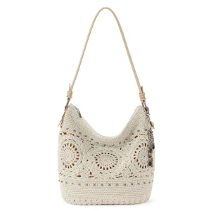 Hobo Bag in Hand Crochet Soft and Slouchy Silhouette Timeless Elevated Design Hand woven Tote Bag Minority Style Tote Bag
