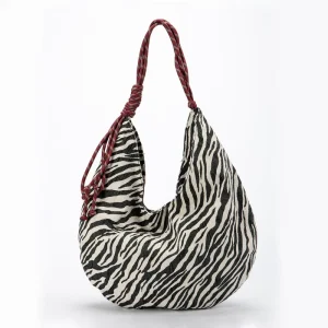 Hobo Bags Women Shoulder New Fashion Zebra Hobo Handbags Ladies Shoulder Women Designer Vintage Tote Bags