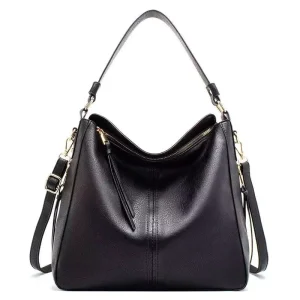 Hobo Crossbody Bags for Women Designer Faux Leather Hobo Handbags Retro Large Size Shoulder Bag Bucket Purse
