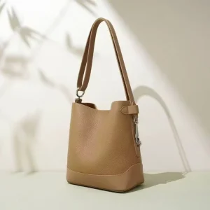 Hobo Purses Handbags for Women Travel Shoulder Bag Vintage Large Capacity Genuine Leather Women’s Bucket Shoulder Bags