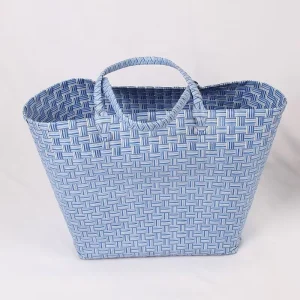 Hot Selling Handmade Large Plastic Pp Tote Bag Paper Straw Beach Bag