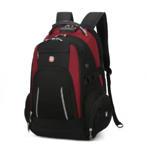 Impermeable USB Laptop Men’s Bag Business Travel Notebook Antirrobo Anti Theft Computer Backpack Black
