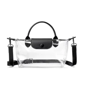 In Stock Clear PVC Crossbody Bag Summer Waterproof Belt Bag Transparent PVC Messenger Bag