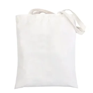In Stock Custom Made High Class DIY Blank Recyclable Cotton Bag White Canvas Tote Bag