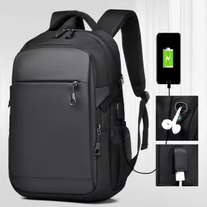 In Stock Expandable Laptop Backpack Large Capacity Student Computer Bag for School & Business