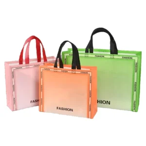 In stock Eco Friendly Laminated Non woven Tote Bags Clothing Stores Heat Transfer Full color Printing Instagram style Premium