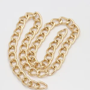 Iron Bag Hanger Chain Customized Color Electroplated Metal Chain for Purse Charm