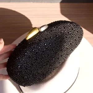 Irregular Women Evening Handbag Rhinestone Beading Clutch Bag Luxury Ladies Banquet Handbags Diamond Glitter Party Purse Bags