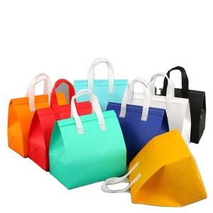 Jiajin 24 Pack Recyclable Eco Friendly Non Woven Tote Bags Zipper Top Handles Screen Printed Gravure Reusable Gift Wrapping