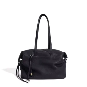 Jingchen Lady Fashion Vintage Genuine Leather Zip Closure Lock Adjustable Strap Shoulder Handbag for Daily Use & Travel