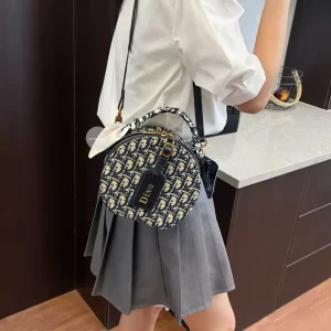 KH New Minimalist Navy Blue Saddle Bag with Gold Buckle Classic Half Moon Crossbody Bag for Office Work