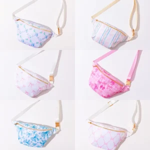 Keymay Jumbo Belt Bag Bow Printing Crossbody Bag for Girls Birthday Gifts Personalized LOGO Adjust Belt Custom Fanny Pack