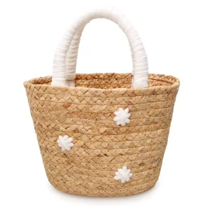 Kids Teens Eco Friendly Water Hyacinth Storage Bag Handmade Natural Material Children’s Handbag Basket Customizable Size Color