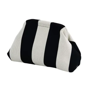 Knitted Fabric Crochet Purses for Women Clutch Handbag Dumpling Clutch Ruched Cloud Purse Casual Cosmetic Bag Makeup Bag