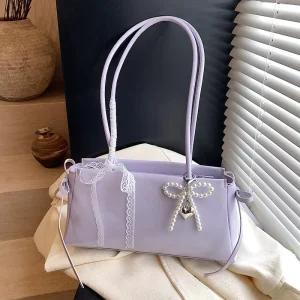 Korean New Style Sweet Purses and Handbags Female Pu Leather Underarm Shoulder Bags for Women
