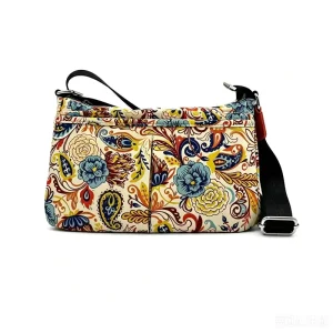 Korean-style Single-shoulder Fashionable Multi-layer Nylon Zipper Closure Waterproof Portable Bag Women’s Cross-body Handbag