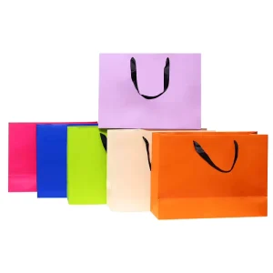 Kraft Paper Gift Bag for Clothing Shopping Supermarket Promotion Use with Custom Logo Eco Friendly Cosmetics Bags Handbags